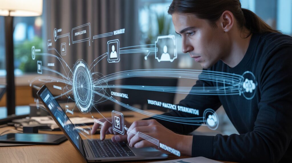 SEO expert building high quality backlinks using digital outreach and analytics tools