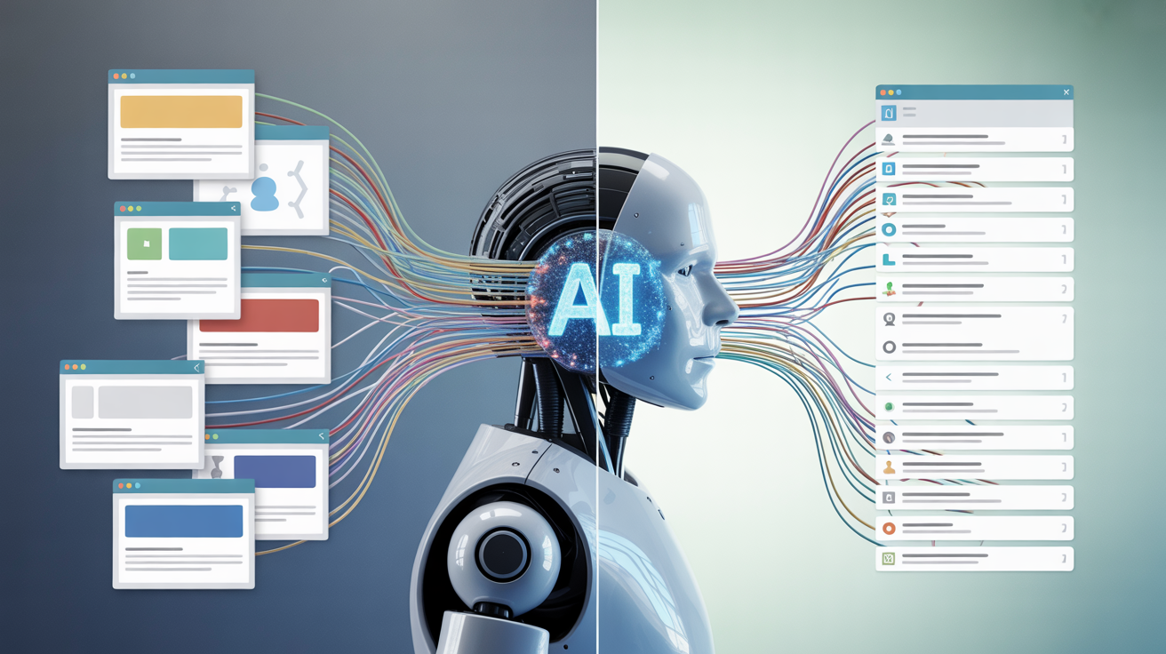 Illustration explaining what Generative Engine Optimization is and how AI cites online content