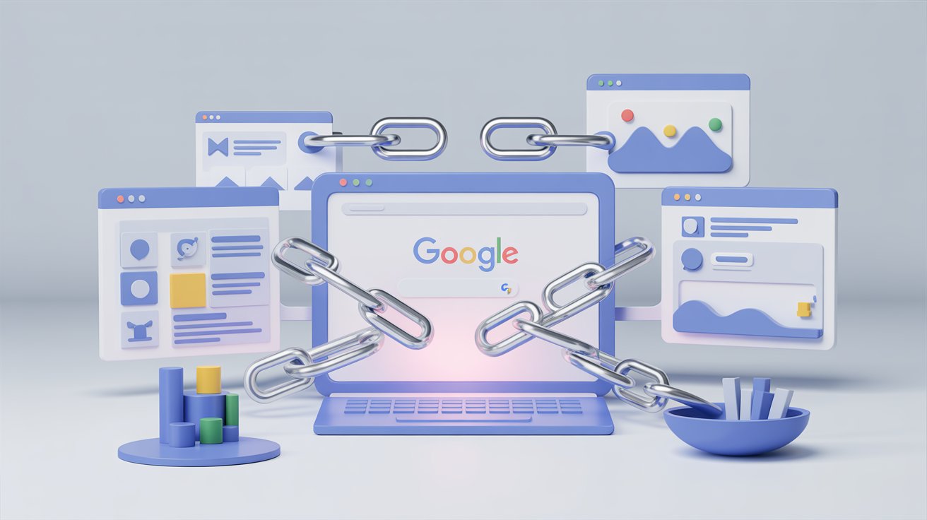 Illustration showing how backlinks transfer authority between websites for SEO rankings
